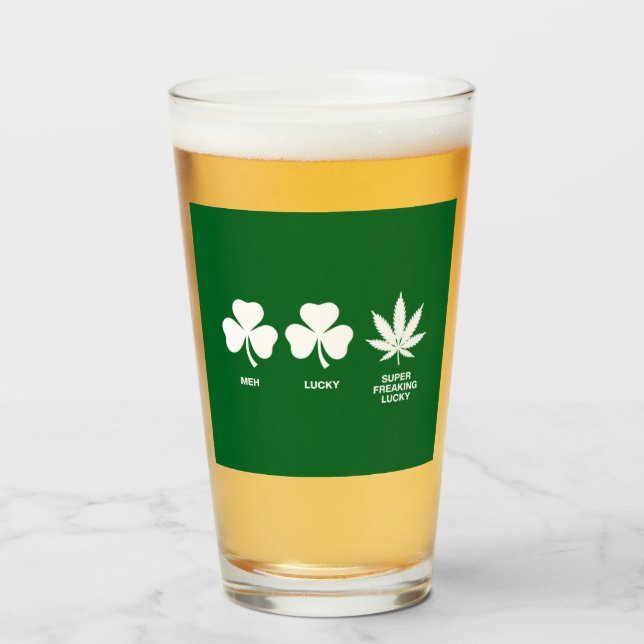 Saint Patricks Funny Party für Typ Glas (Vorne (Gefüllt))