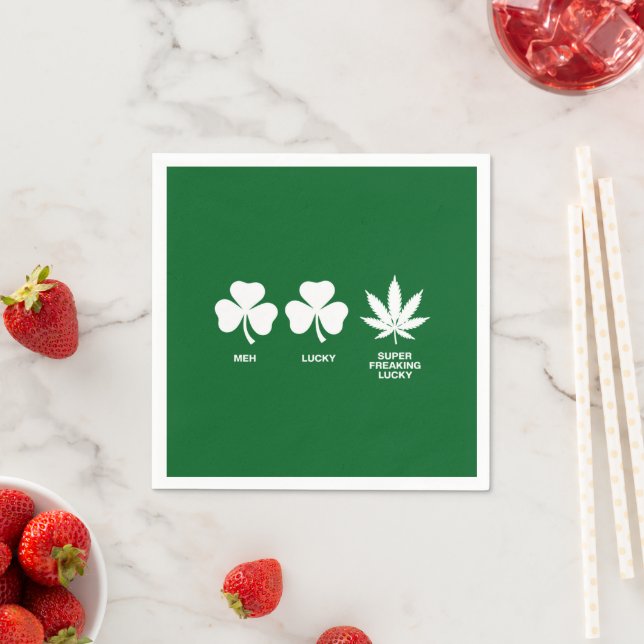 Saint Patricks Funny Party für Typ Serviette (Beispiel)