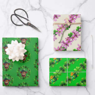 Saint Patricks Irish Celebration Geschenkpapier Set