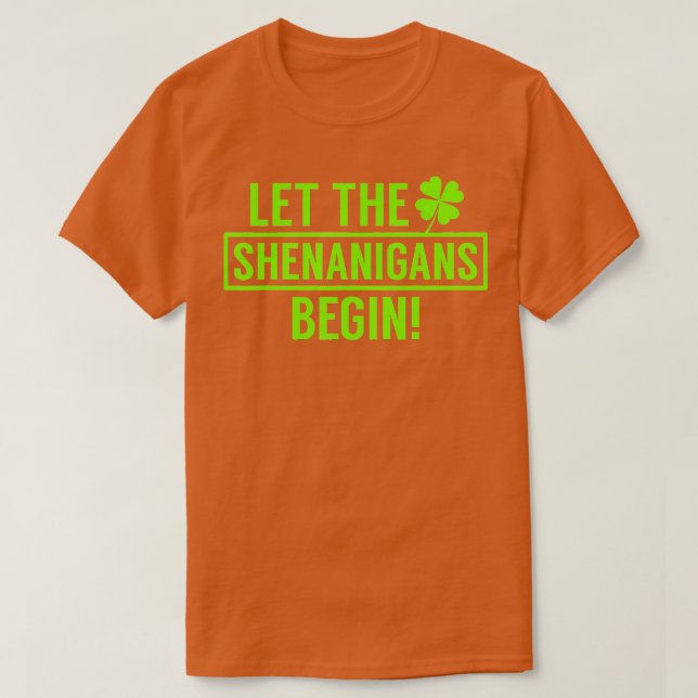 Saint Patricks Shenanigan T-Shirt (Design vorne)