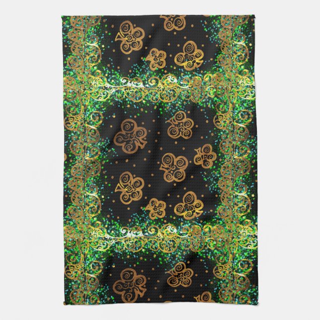 Saint Patty Art Geschirrtuch (Vertikal)