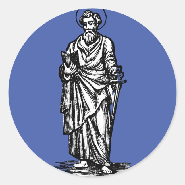 Saint Paul Apostle an die Andern Runder Aufkleber (Vorderseite)