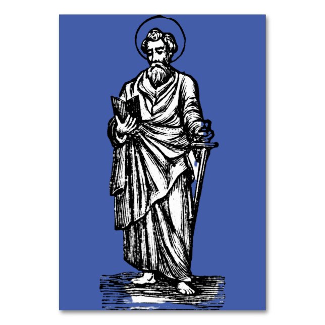 Saint Paul Apostle an die Andern Tischnummer (Vorderseite)