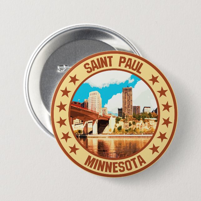 Saint Paul Button (Vorne & Hinten)