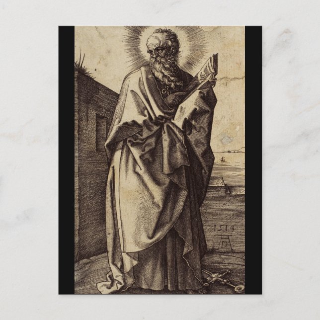 Saint Paul der Apostel Postkarte (Vorderseite)