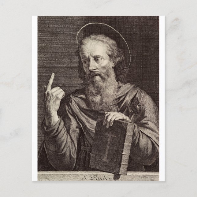 Saint Paul der Apostel von Philippe de Champaigne Flyer (Vorne)