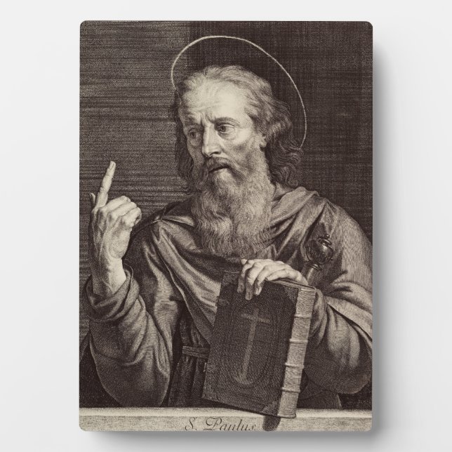 Saint Paul der Apostel von Philippe de Champaigne Fotoplatte (Vorderseite)