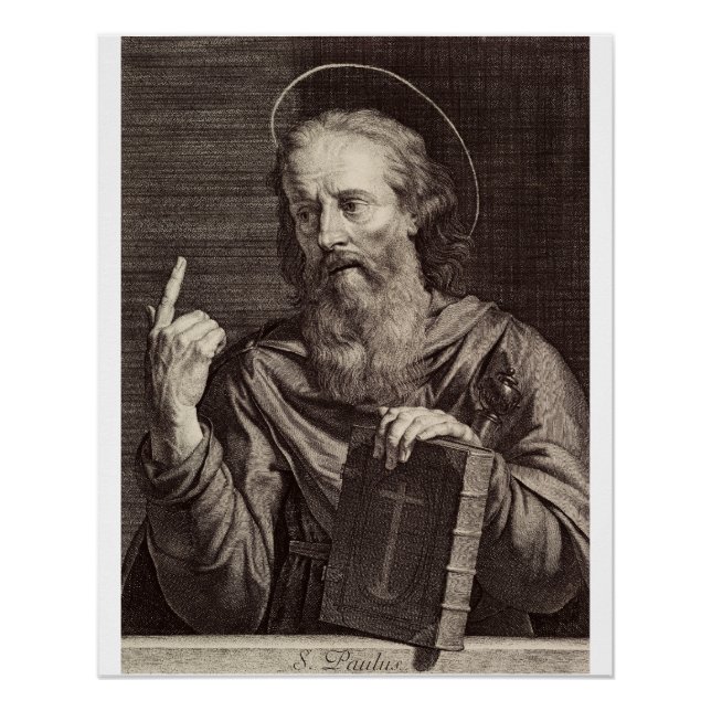 Saint Paul der Apostel von Philippe de Champaigne Poster (Vorderseite)