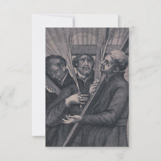 Saint Paul Miki Japanese Ink Holy Card Dankeskarte