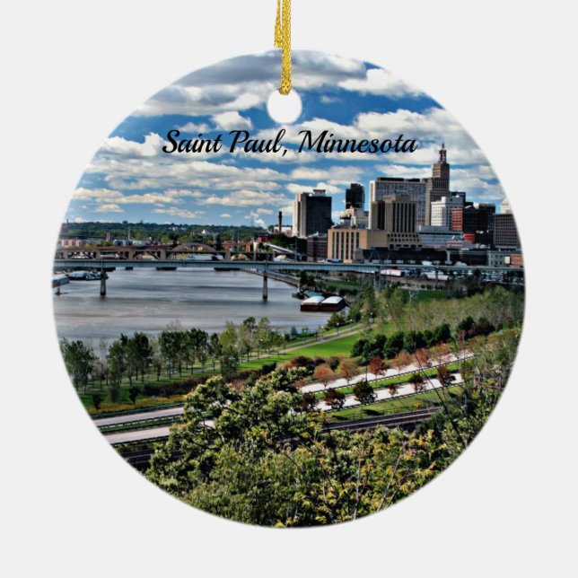 Saint Paul, Minnesota City Keramikornament (Hinten)