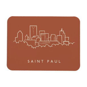 Saint Paul, Minnesota-Skyline Magnet
