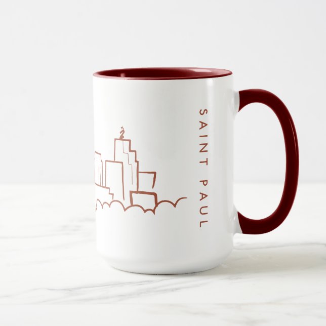 Saint Paul, Minnesota-Skyline Tasse (Rechts)