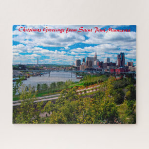 Saint Paul Minnesota - Weihnachtsgrüße Puzzle