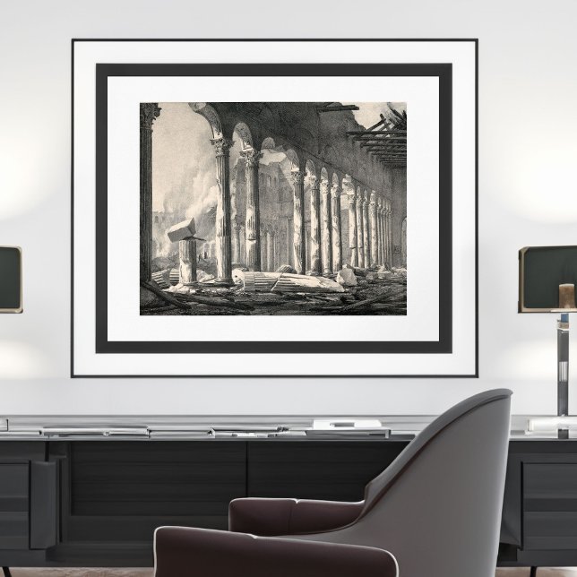 Saint Paul's Basilica Rom nach 1823 Feuer Poster (Frame not included.)