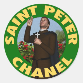 Saint Peter Chanel Runder Aufkleber