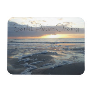 Saint Peter-Ording, Strand, Nordsee, Deutschland Magnet