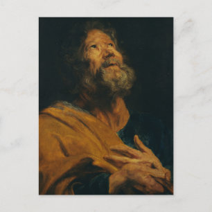 Saint Peter von Antoon van Dyck Postkarte
