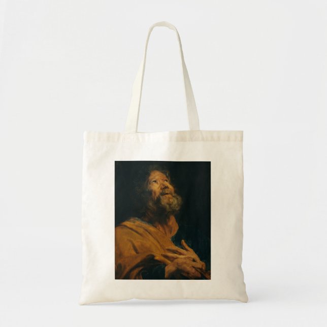 Saint Peter von Antoon van Dyck Tragetasche (Vorne)