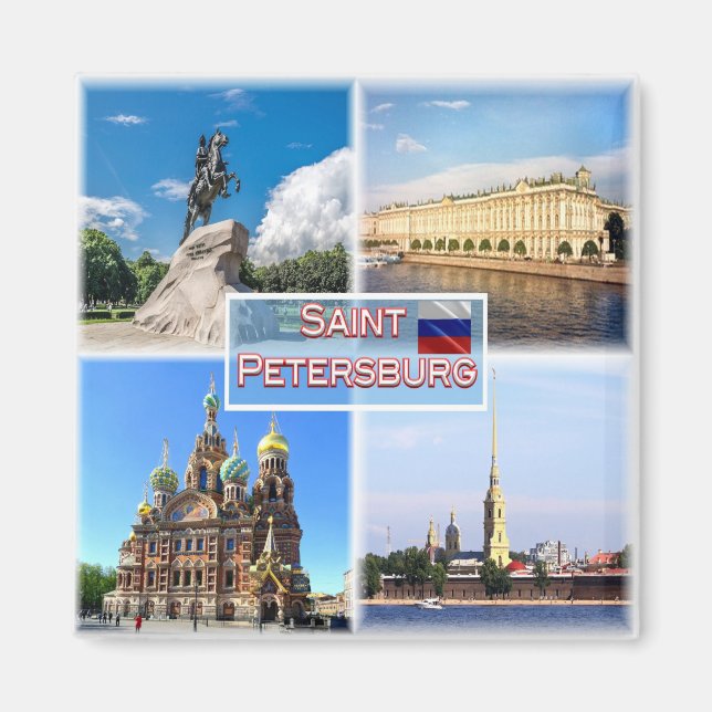 SAINT PETERSBURG, Russland, Europa, Kühlschrank Magnet (Vorne)