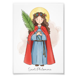 Saint Philomena, Catholic Photo Print Fotodruck