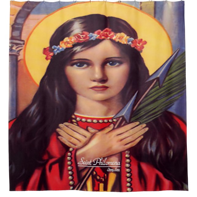 Saint Philomena Duschvorhang (Vorderseite)