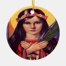 Saint Philomena Keramik Ornament