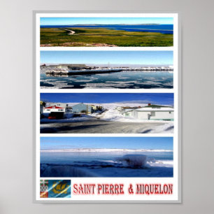 Saint Pierre und Miquelon - Mosaik - Poster