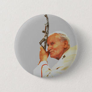 Saint Pope John Paul II Button