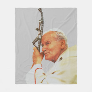 Saint Pope John Paul II Fleecedecke