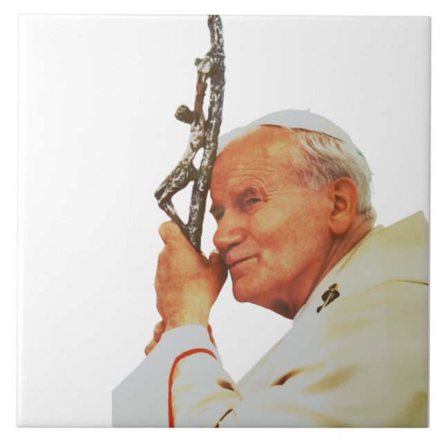 Saint Pope John Paul II Fliese (Vorderseite)