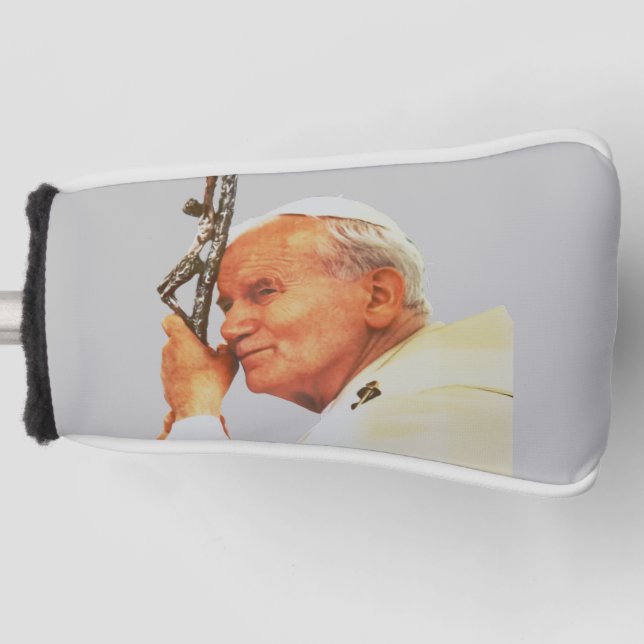 Saint Pope John Paul II Golf Headcover (Vorderseite)