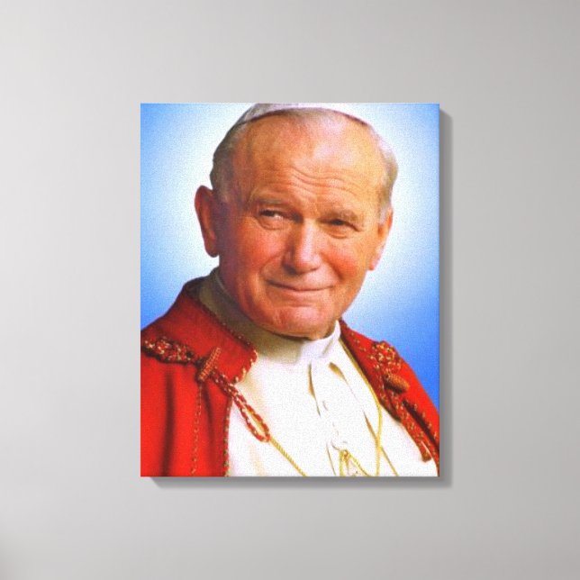 Saint Pope John Paul II Leinwanddruck (Vorderseite)