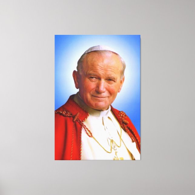 Saint Pope John Paul II Leinwanddruck (Vorderseite)