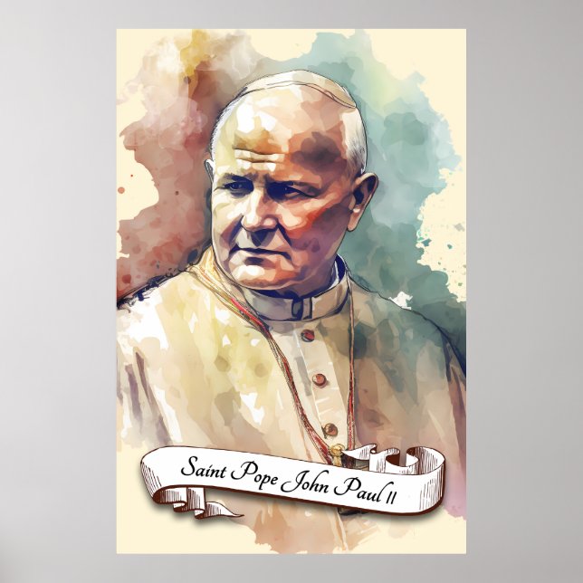 Saint Pope John Paul II Poster (Vorne)