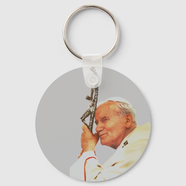 Saint Pope John Paul II Schlüsselanhänger (Vorderseite)