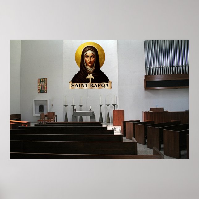 Saint Rafqa Kapelle Icon Poster (Vorne)