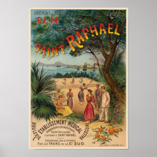 Saint-Raphaël France Vintage Poster 1893
