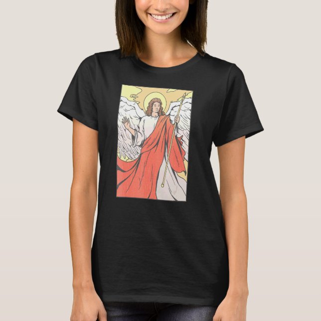 Saint Raphael Religious Graphic T-Shirt (Vorderseite)