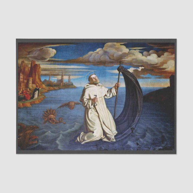 Saint Raymond von Penyafort Seidenpapier (Vorderseite)