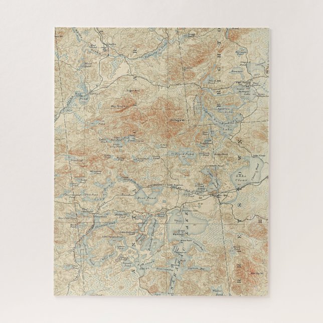 Saint Regis Kanugebiet Details in den Adirondacks Puzzle (Vertikal)