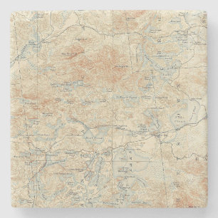 Saint Regis Kanugebiet Details in den Adirondacks  Steinuntersetzer