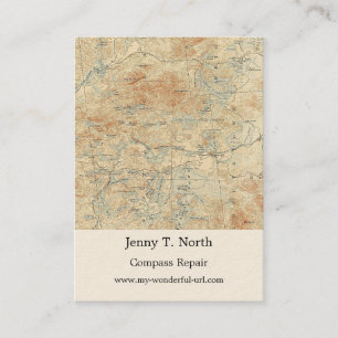 Saint Regis Kanugebiet Details in den Adirondacks Visitenkarte