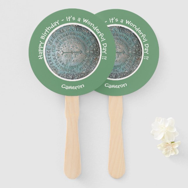 Saint Regis Mountain USGS Benchmark Party Items Fächer (Vorne und Hinten)
