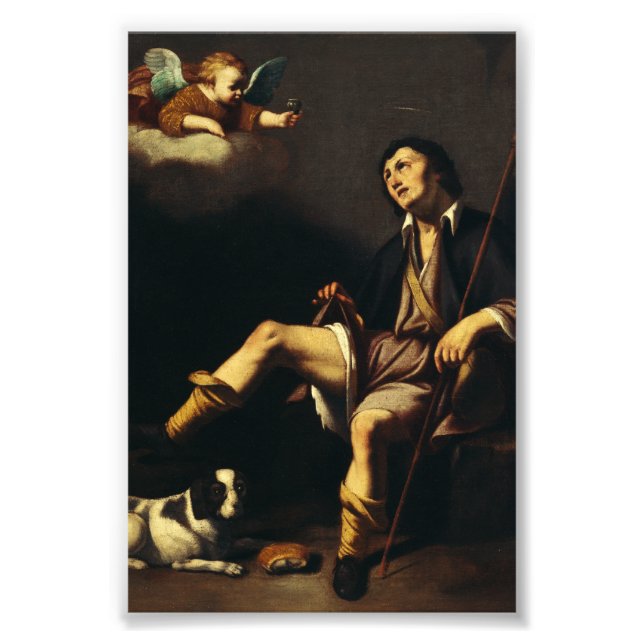 Saint Roch und Angel von Typ François Fotodruck (Vorne)