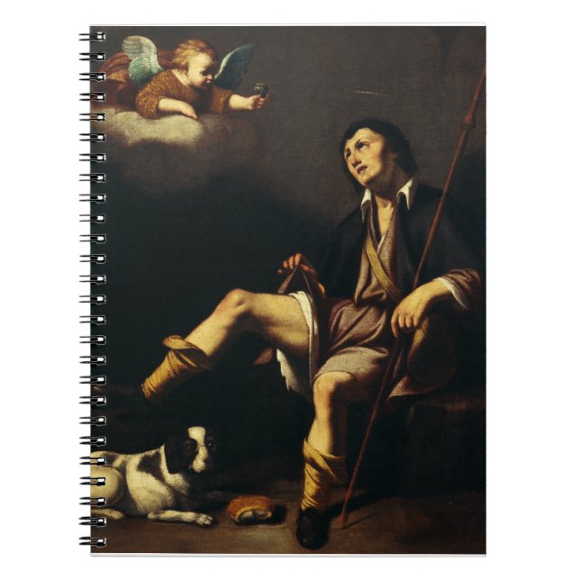 Saint Roch und Angel von Typ François Notizblock (Vorderseite)