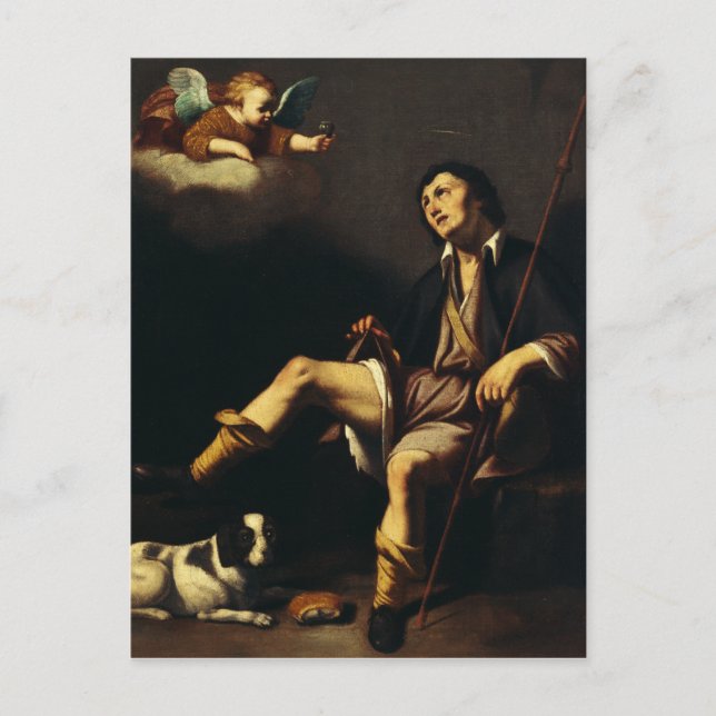 Saint Roch und Angel von Typ François Postkarte (Vorderseite)