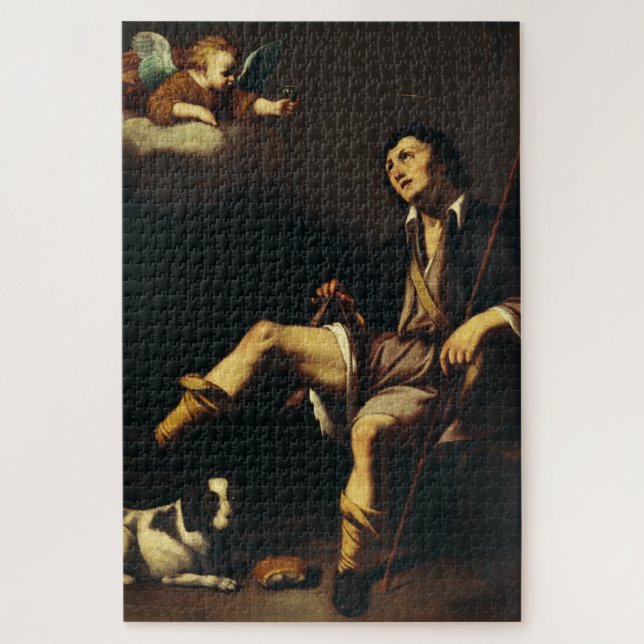 Saint Roch und Angel von Typ François Puzzle (Vertikal)