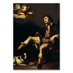 Saint Roch und Angel von Typ François Tischnummer