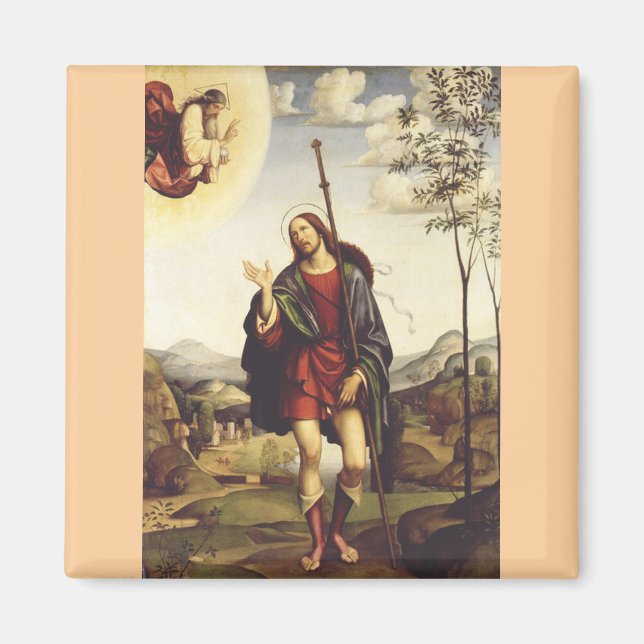 Saint Roch von Francesco Francia Magnet (Vorne)