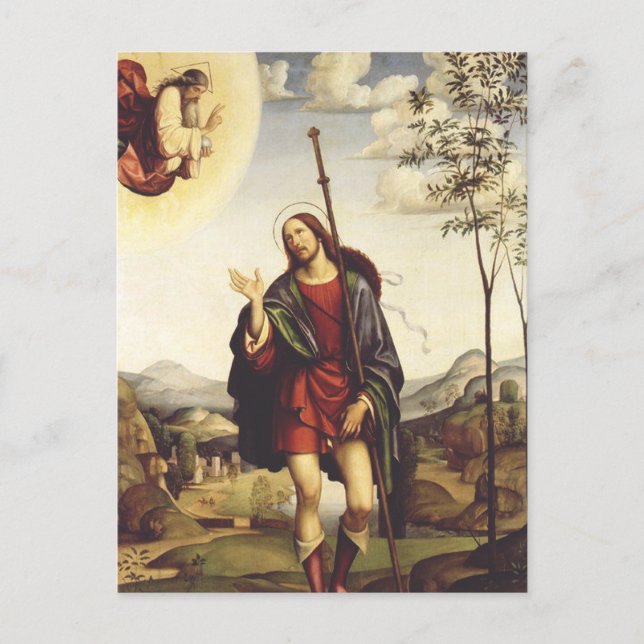 Saint Roch von Francesco Francia Postkarte (Vorderseite)